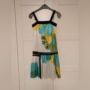 Zara Sleeveless Floral Strappy Mini Dress